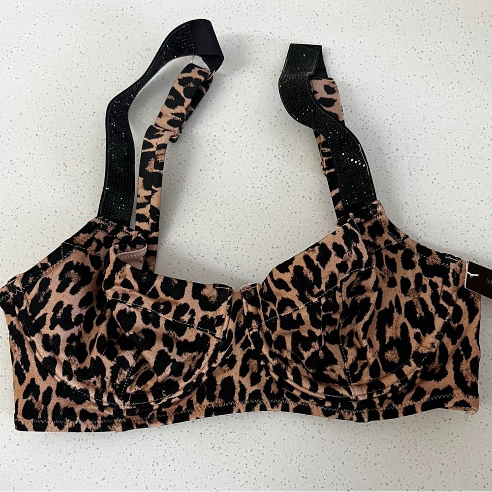 Victoria's Secret Animal Print Bra with Black Accents